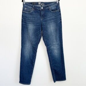 KUT FROM THE KLOTH Jeans Katy Boyfriend Straight Leg Mid Rise Dark Wash Size 10